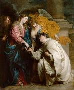 Anthony Van Dyck, Mystische Verlobung des Seligen Hermann Joseph mit Maria